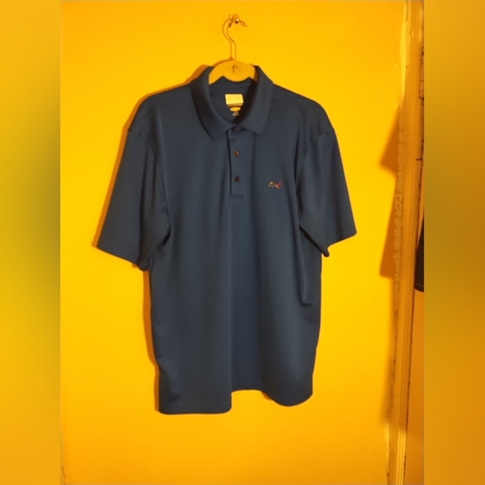 Greg Norman  Mens Blue Golf, Polo Shirt Size Large Sporty, Travel, Casual